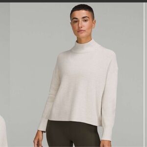 lululemon athletica Cream Turtleneck Sweater